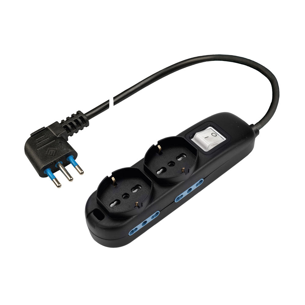 Presa multipla 250 V con 4 prese bivalenti Polypool Presa multipla 250 V con 4 prese bivalenti Polypool